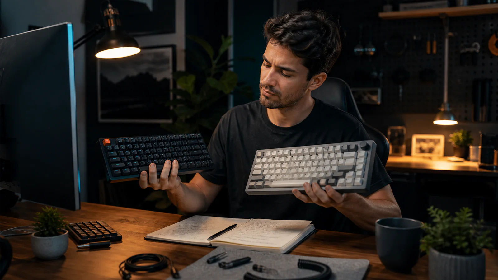 Imagem editorial do guia: Perguntas frequentes sobre teclados gaming